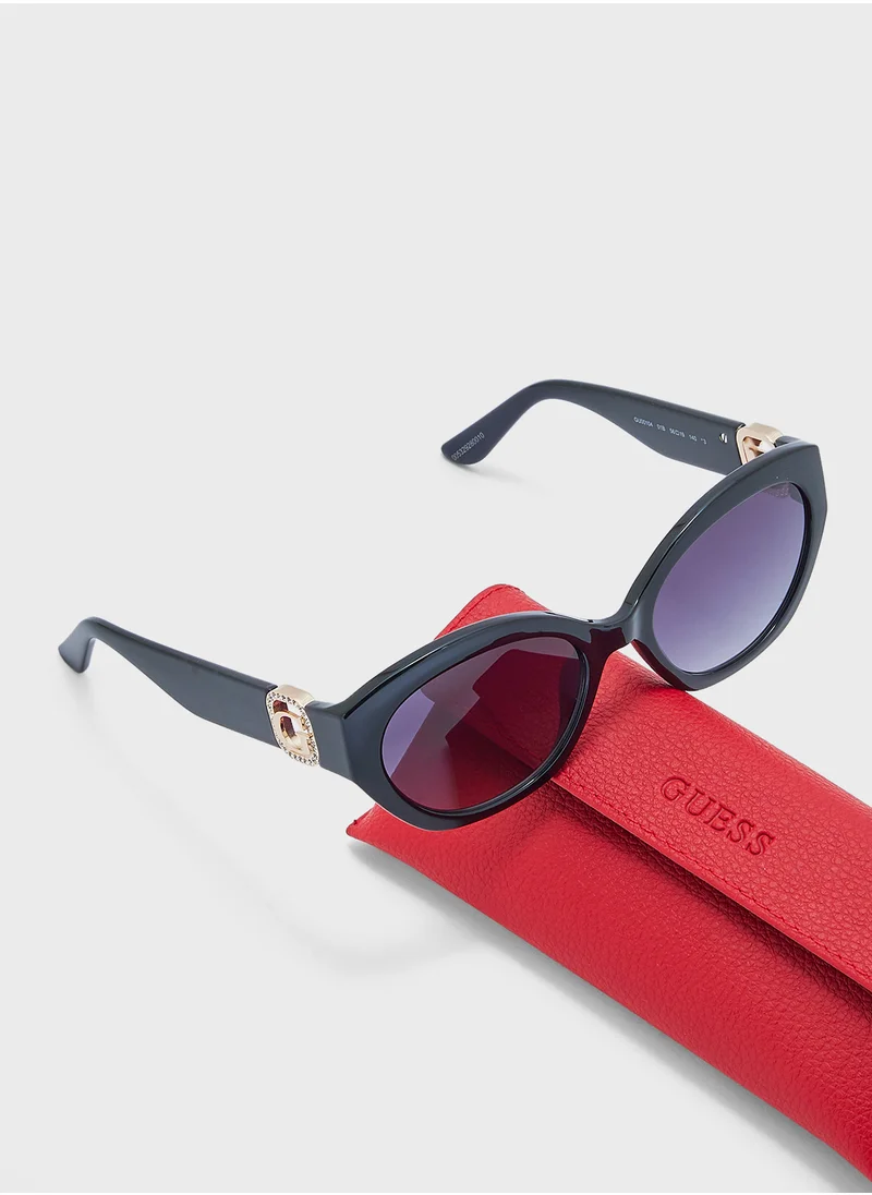 جس Uv-Protected Cateye Sunglasses
