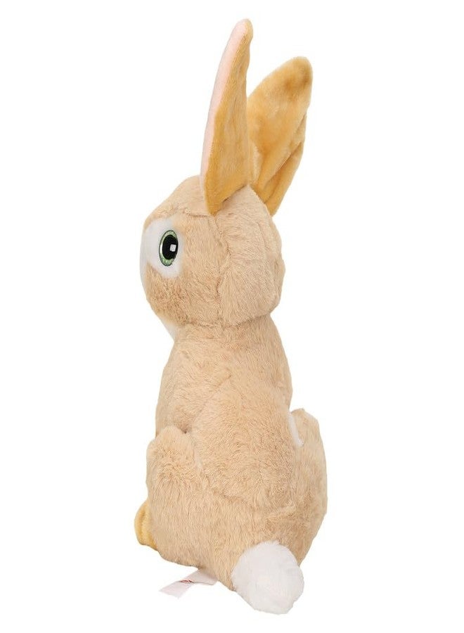 STRIDERS لعبة أرنب ستريدرز القطيفة الناعمة للأطفال - بيج | حيوان محشو لطيف للأطفال | أرنب محبب ومحبوب للبنات والأولاد | لعبة قطيفة ناعمة لوقت لعب آمن - Image 4