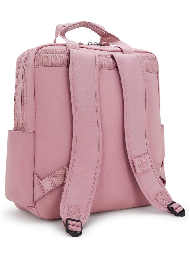 kipling حقيبة ظهر كيبلينغ أودري لحفاضات باللون الوردي المتلألئ - Image 4