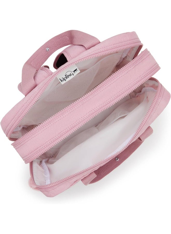 kipling حقيبة ظهر كيبلينغ أودري لحفاضات باللون الوردي المتلألئ - Image 3