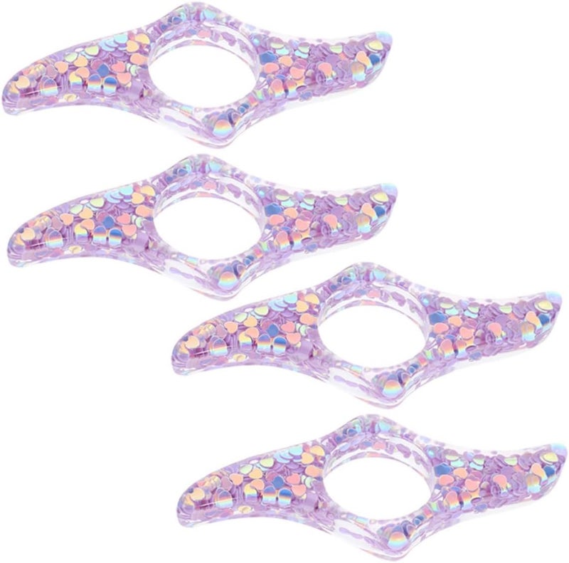 Garneck 4pcs Strong Resin Thumb Book Page Holder Book Weight Page Holder Polished Smooth Convenient Reading Accessories - Image 1