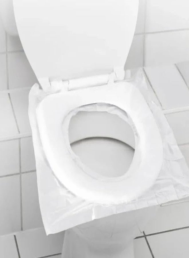 GLADBACK Disposable Toilet Seat Cover, Non-Woven Fabric Travel Toilet Seat Cover Avoid Direct Contact with Unhygienic Toilet Seats (30 pcs) - Image 2