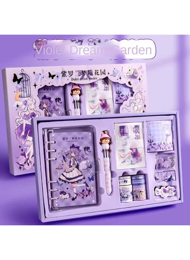 Bluejw Sanrio Hand Ledger Merleti Stationery Suit Hand Ledger Gift Box Children's Girls Primary School Students' Birthday Gift Ledger - Image 1