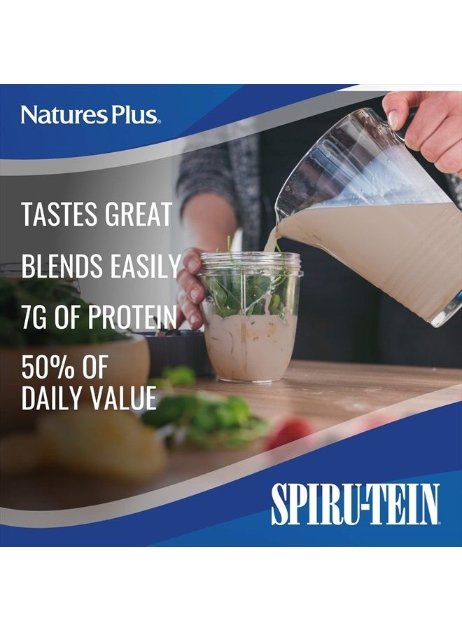Nature's Plus ناتشرز بلس سبيرو-تين جونيور، شوكولاتة - 1 رطل - مسحوق بروتين نباتي للأطفال - خالي من الجلوتين ونباتي - 15 حصة - Image 3
