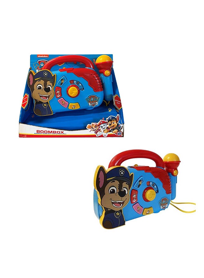 HTI Paw Patrol Boombox With Light & Working Microphone To Sing Along | Portable And Lightweight Design For Portability | Age Recommendation: Generally Suitable For Children Aged 18 M+  - Image 5