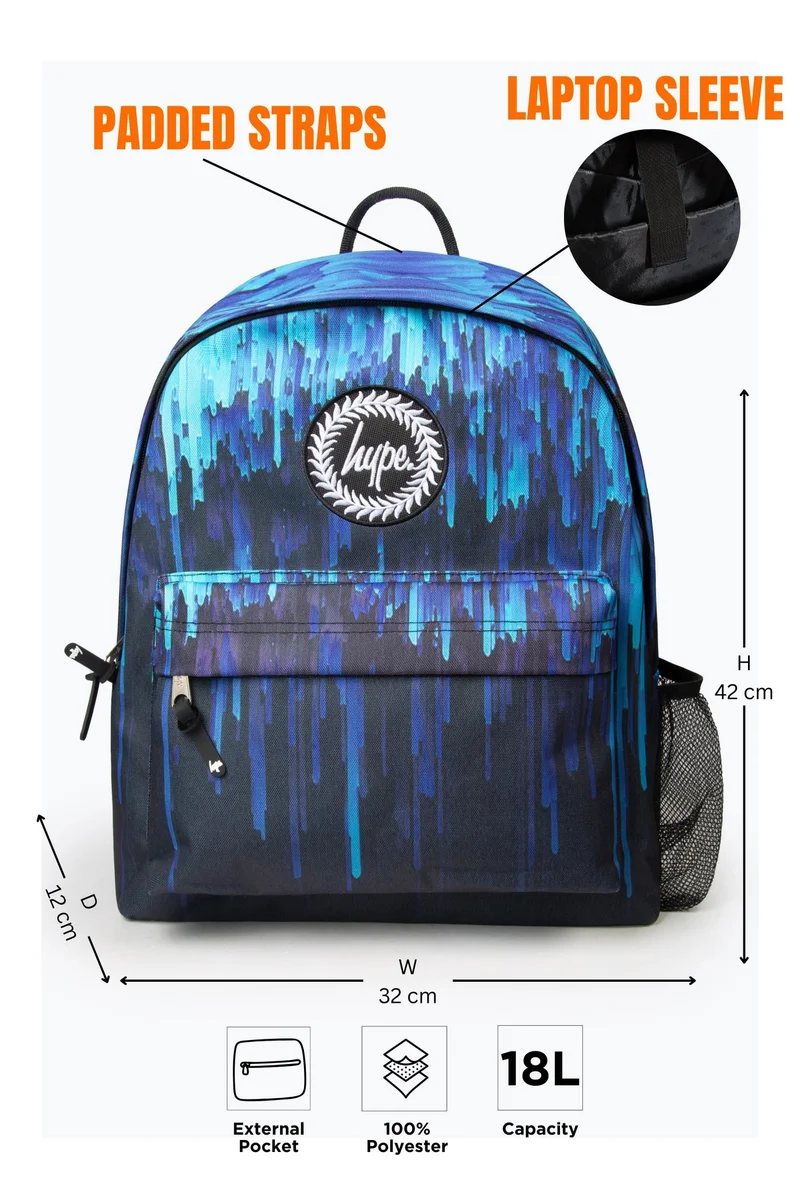 Just Hype HYPE Backpack Kids Blue Icicles