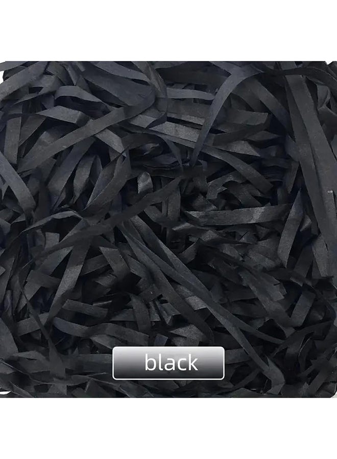 50 Grams of Black Shredded Paper Filler for Elegant Gift Wrapping and Packing  - Image 2