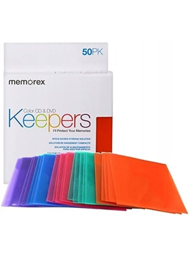 Memorex CD/DVD Keepers - Plastic Sleeves - 50 Pack - Image 2