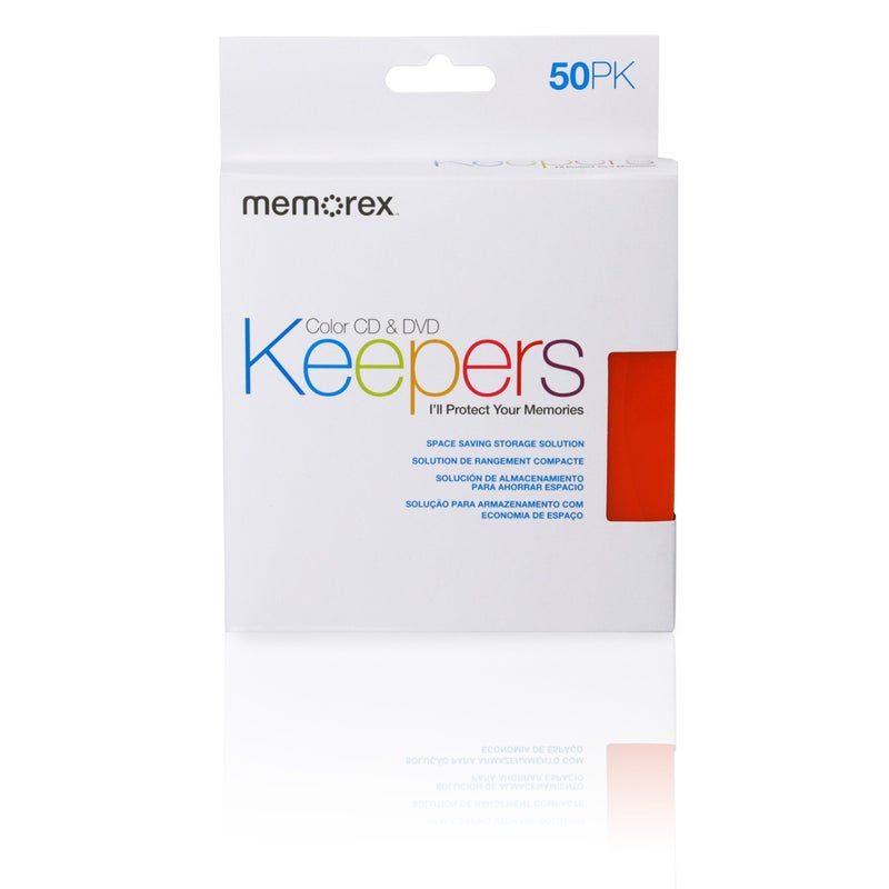 Memorex CD/DVD Keepers - Plastic Sleeves - 50 Pack - Image 1