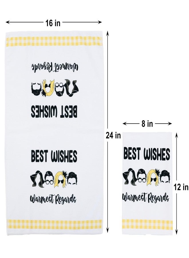 BUBOOM Funny Kitchen Towels, SC Merchandise Gifts Idea, Absorbent Dish Towel Set of 4 for Fans, Fold in The Cheese Cute Tea Towel Housewarming Gift for Women, Hostess New Home Decorations - Image 2