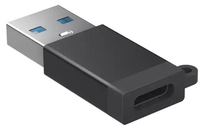 أونتن محول OTG USB-C إلى USB 3.0، للأجهزة المحمولة بمنفذ Type C للشحن ونقل البيانات، صغير وخفيف الوزن، سهل الحمل، محول شحن ونقل بيانات 5 جيجابت في الثانية - أسود - Image 1