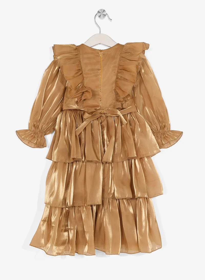 Little Golden Apple Little Layered Dress
