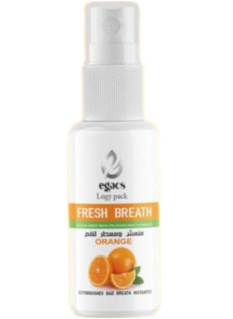 Egacs Cosmetics - Fresh Breath Spray Orange 30ml - Image 1