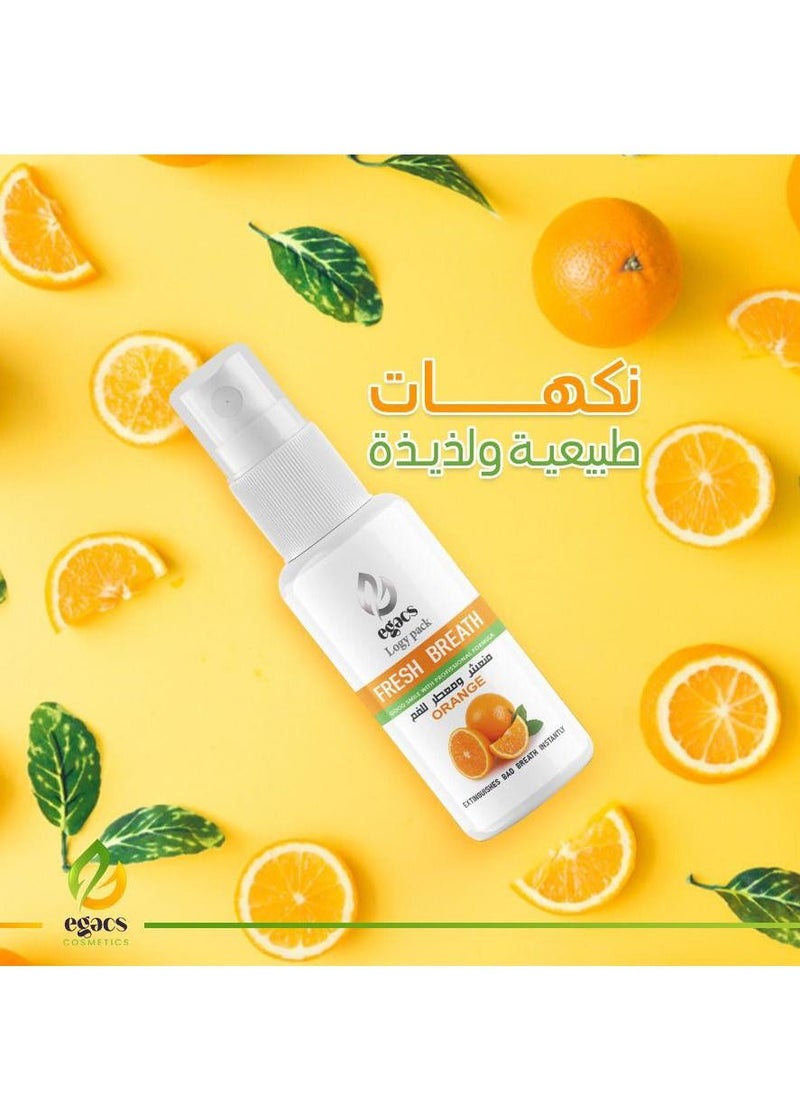 Egacs Cosmetics - Fresh Breath Spray Orange 30ml - Image 1
