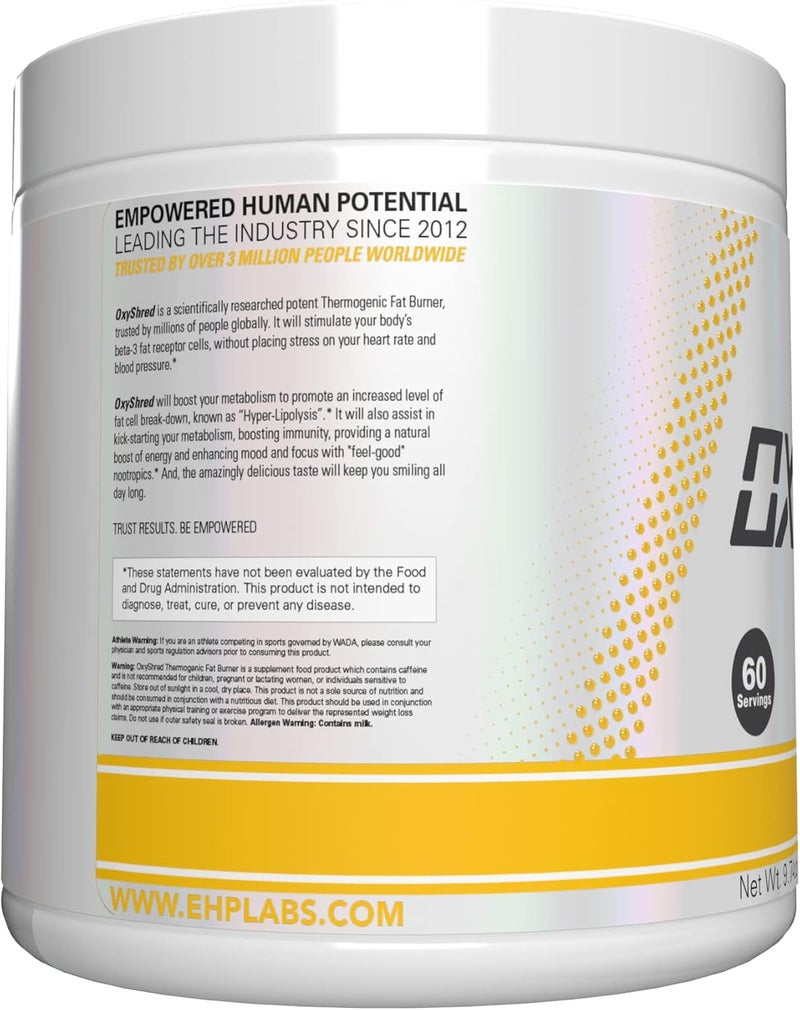 EHP Labs OxyShred Pre Workout Powder  Preworkout Powder with L Glutamine  Acetyl L Carnitine Energy Boost Drink  Mango 60 Servings - Image 2