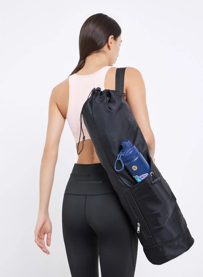 Styli Active Yoga Mat Bag with Bottle Holder and Adjustable Strap