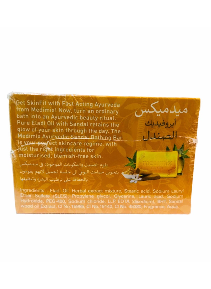 Medimix Ayurvedic Sandal with Eladi Oil Bath Soap 125gm x 5  - Image 4