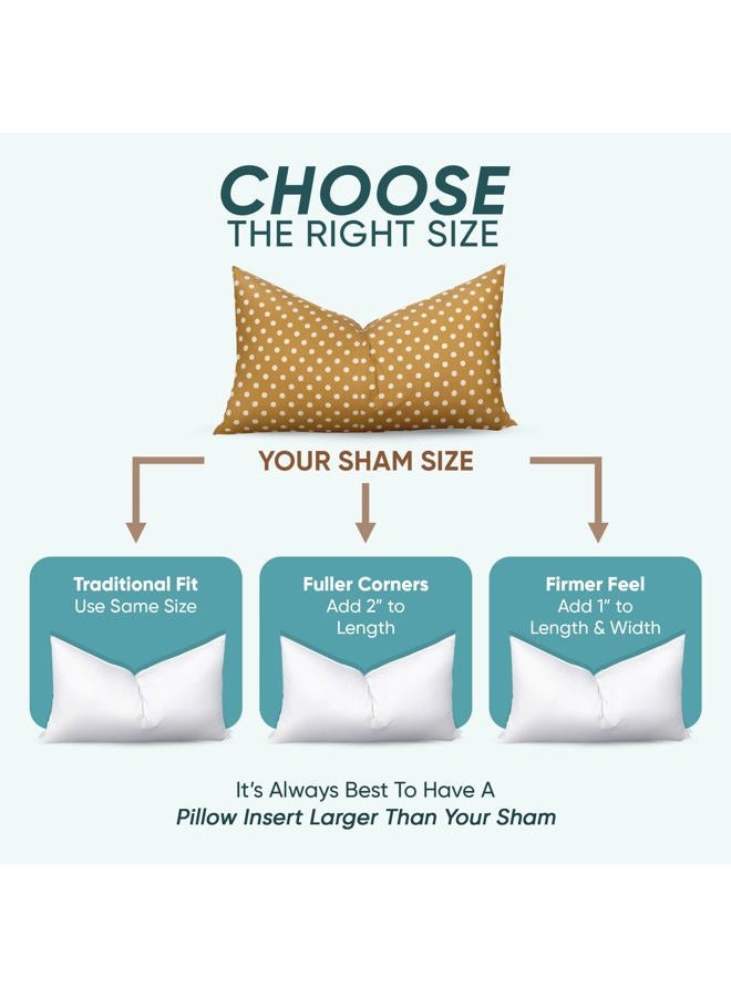 PILLOWFLEX Synthetic Down Pillow Insert - 18x28 Down Alternative Pillow, Ultra Soft, Large Rectangle, Lumbar, Back, Sofa, Sleeping Pillow - 1 Decorative Pillow Form - Image 3