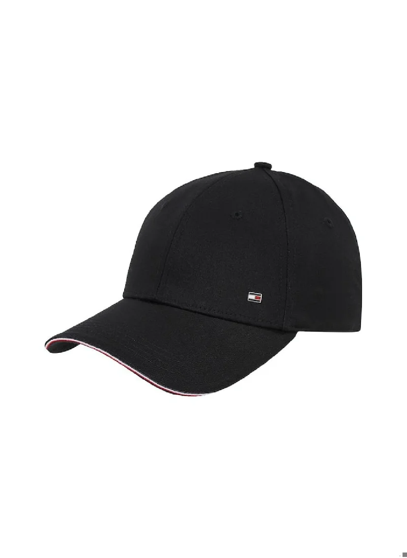 TOMMY HILFIGER Men's Signature Flag Six-Panel Baseball Cap -  Pure organic cotton, Black