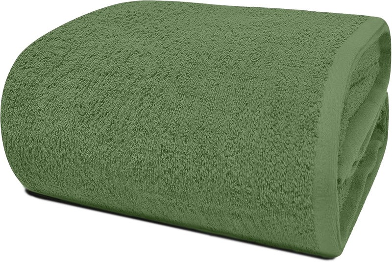 Riverside Pack of 1 Jumbo Bath Sheet 40 x 80 Inches - Extra Large Bath Towel, Super Soft & Highly Absorbent, 100% Cotton Quick Dry, Perfect to Wrap Yourself in - Sage Green - Image 1