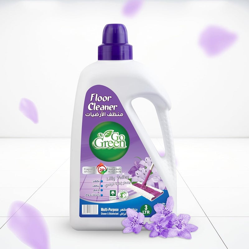 Go Green Floor Cleaner Valley Flower 3 Litre - Image 3