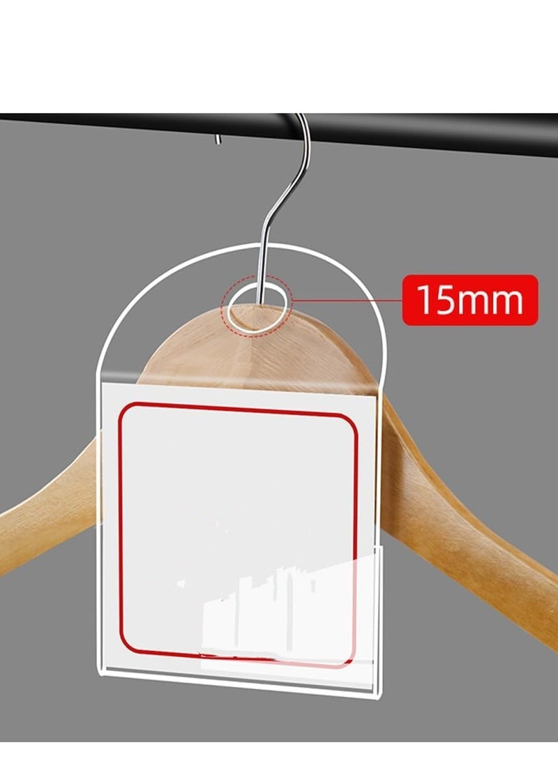 Eckek  10 Pack Label Holder Price Tag Displays Sign Holder Data Card Holder Ads Display Stand for Retail Store Clothing Price Tag - Image 4