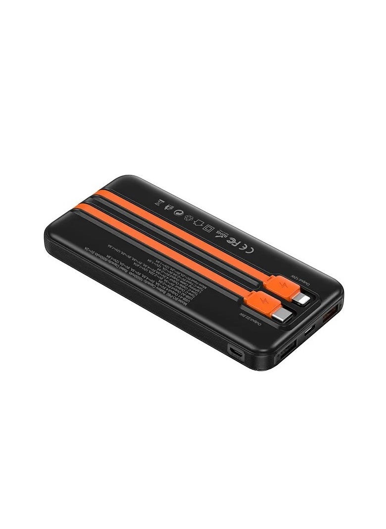 Topcore - Portable Charger, 22.5W 20000mAh USB C Built in Cable Power Bank Fast Charging, PD 3.0 LED Display Phone Battery Pack Compatible with iPhone 16 15 14 13 Pro Samsung S24 S23 Google iPad Tablet, etc - Image 1