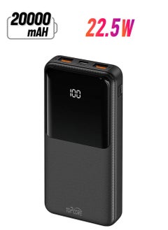 Portable Charger, 22.5W 20000mAh USB C Built in Cable Power Bank Fast Charging, PD 3.0 LED Display Phone Battery Pack Compatible with iPhone 16 15 14 13 Pro Samsung S24 S23 Google iPad Tablet, etc