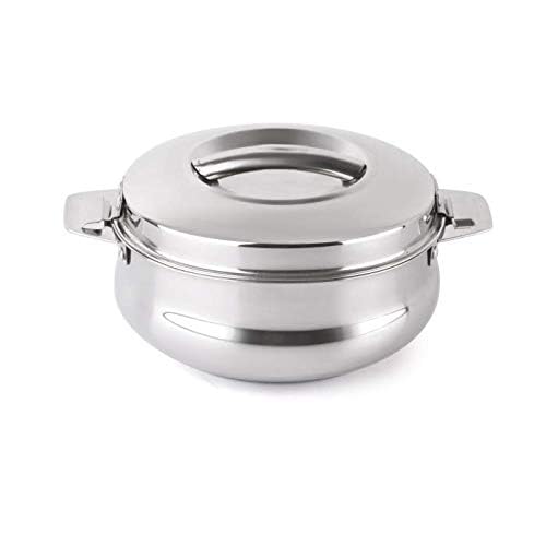Dynore Stainless Steel Double Walled Casserole, Insulated, 2500ml, 1 Unit, Silver - Image 1