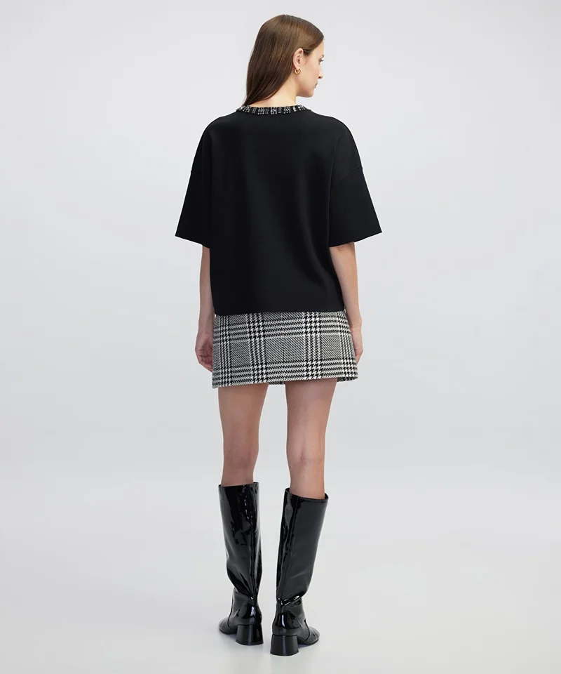 Ipekyol  Embellished Knit T-shirt for Women | Best Price UAE