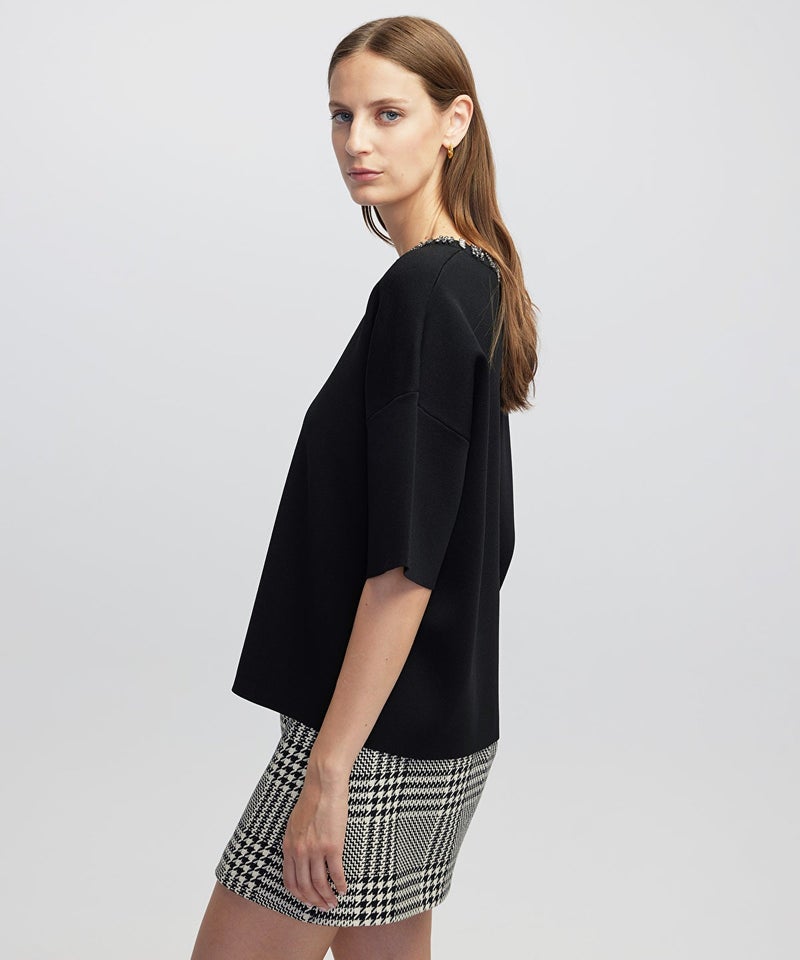 Ipekyol Embellished Knit T-shirt - Image 3