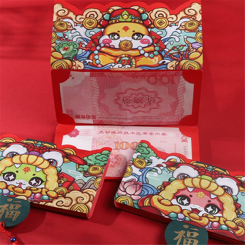 2025 Snake New Year Red Envelope Folding Red Envelope for Parents/Children/Partners/New Year Gifts Creative Folding Red Envelope Bag Gift Red Envelope - Image 4