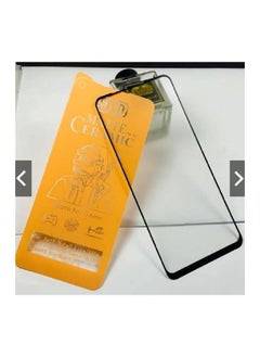 9D Matte Ceramic Screen Protector for Oppo A15 - Black Frame  - Image 3