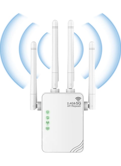 WiFi Extender, WiFi Signal.5G Dual Band 1200Mbps Fastest WiFi Long Range Extenders Booster Covers Up to 9956 Sq. WiFi Extenders Signal Booster for Home, Internet Repeater.