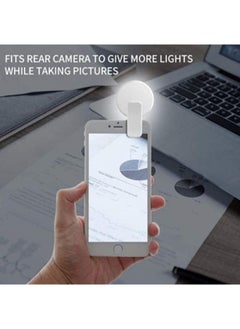 Generic Rechargeable Portable Adjustable Clip-on Mini Selfie Ring Light for Phone with LED  - Image 4