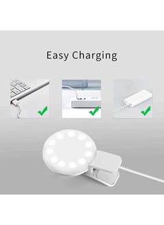 Generic Rechargeable Portable Adjustable Clip-on Mini Selfie Ring Light for Phone with LED  - Image 3