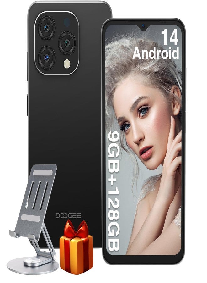 دوجي هاتف دوجي N55 مفتوح الشبكة (2025)، ذاكرة وصول عشوائي 9 جيجابايت + ذاكرة تخزين داخلية 128 جيجابايت / هاتف أندرويد 1 تيرابايت، شاشة 6.56 بوصة عالية الدقة بتردد 90 هرتز، بطارية 5150 مللي أمبير، معالج ثماني النواة، كاميرا خلفية مزدوجة 13 ميجابكسل + 8 ميجابكسل، يدعم شريحتين 4G، خاصية فتح القفل بالوجه، تقنية Widevine L1، تقنية OTG، متوافق مع شبكة T-Mobile (أسود) - Image 1