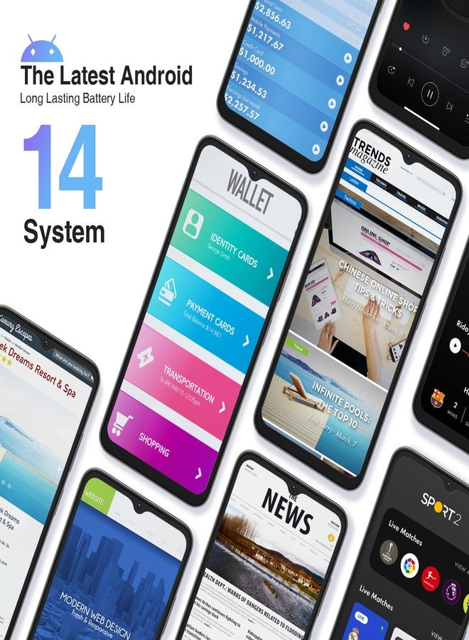 دوجي هاتف دوجي N55 مفتوح الشبكة (2025)، ذاكرة وصول عشوائي 9 جيجابايت + ذاكرة تخزين داخلية 128 جيجابايت / هاتف أندرويد 1 تيرابايت، شاشة 6.56 بوصة عالية الدقة بتردد 90 هرتز، بطارية 5150 مللي أمبير، معالج ثماني النواة، كاميرا خلفية مزدوجة 13 ميجابكسل + 8 ميجابكسل، يدعم شريحتين 4G، خاصية فتح القفل بالوجه، تقنية Widevine L1، تقنية OTG، متوافق مع شبكة T-Mobile (أسود) - Image 2