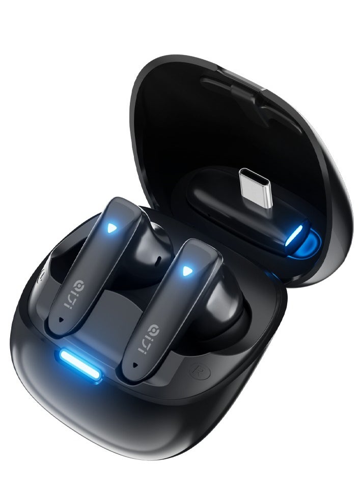 piva Biva GW10-B Bluetooth Gaming Headset with the feature of enabling the headset to be used on two different devices at the same time, as you can connect it to a mobile phone via Bluetooth and to a tablet via a 2.4G connection, black color  - Image 2