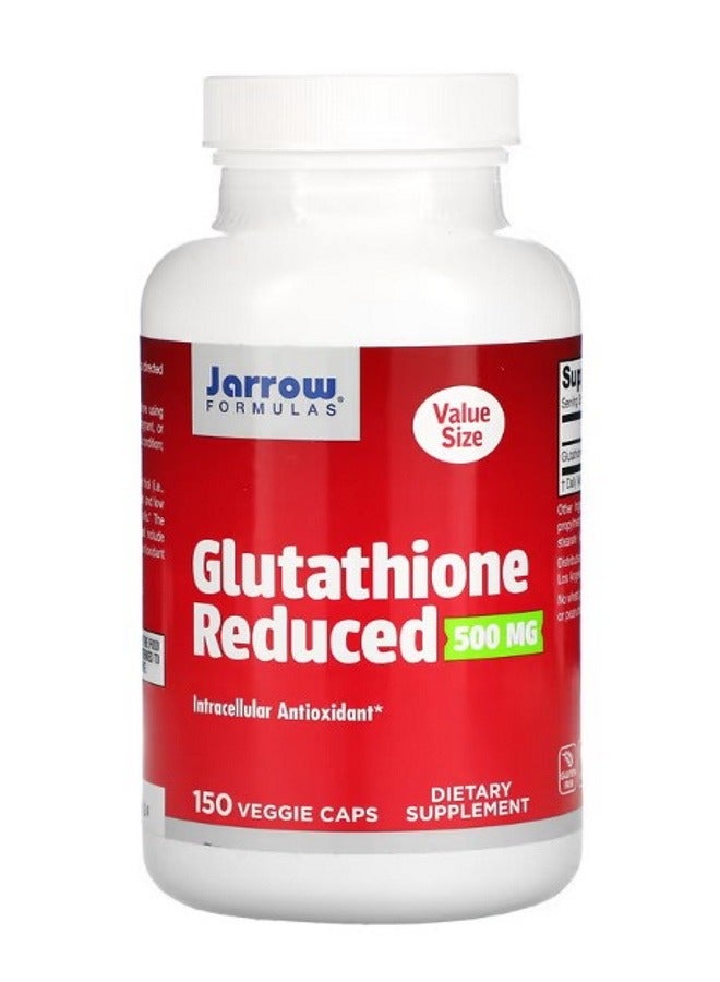 jarrow formulas Glutathione Reduced 500 mg 150 Veggie Caps - Image 1