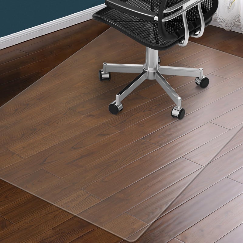 Clear Chair Mat for Hardwood Floor 48 x 36 Plastic Office Chair Mats for Hard Wood and Tile Floor Easy Glide NoSlip Floor Mat for Rolling Chair Heavy Duty Pvc Floor Protector under Computer Desk