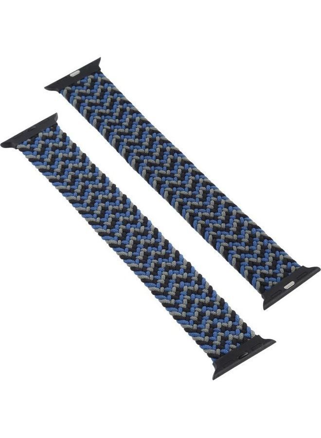 NIBEMINENT Replacement Strap For Apple Watch Series 7 41mm/6,SE,5,4 40mm/3,2,1 38mm Camouflage/Blue - Image 2
