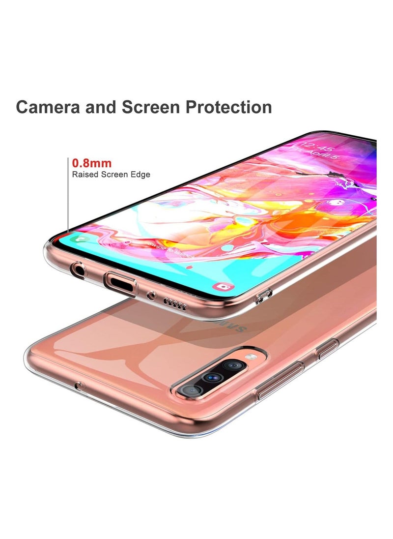 Generic - samsung galaxy A70 Case, Crystal Clear,Ultra-thin Soft TPU Cover Anti Slip with Scratch Resistant For samsung galaxy A70 Smartphone. Clear - Image 1
