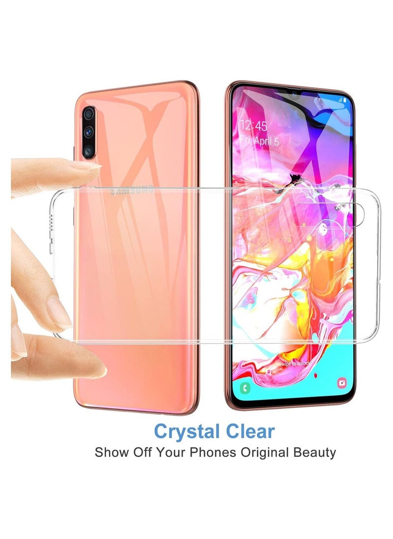 Generic - samsung galaxy A70 Case, Crystal Clear,Ultra-thin Soft TPU Cover Anti Slip with Scratch Resistant For samsung galaxy A70 Smartphone. Clear - Image 1