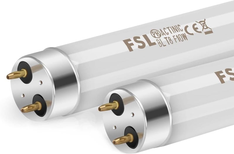 FUIN 15W UV Lamp, Electric Bug Killer Lamp, Mosquito Insertion Killer, Home Pest Control UV Lamp, for Replacement UV T8 Fluorescent Lamp 30W Indoor Outdoor Electronic Mosquito Killer Lamp, 2 packs 13 in - Image 1