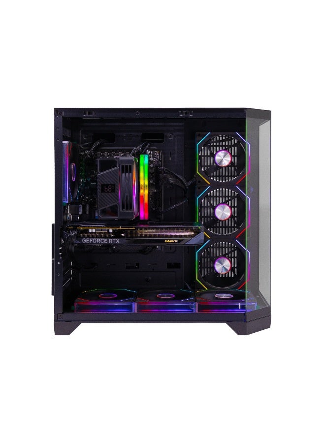 Spear Pc Gaming PRO – Intel i5-14400F, RTX 5070 Ti 16GB Triple-Fan, 32GB DDR5, 1TB NVMe SSD, 800W PSU, 7-Fan ARGB Case, Windows 11 Pro Black - Image 2