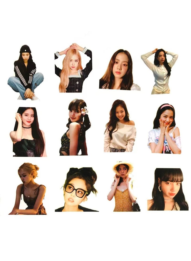 SKYLO 30 pcs Black Pink Combination Cute Stickers Around - Image 2