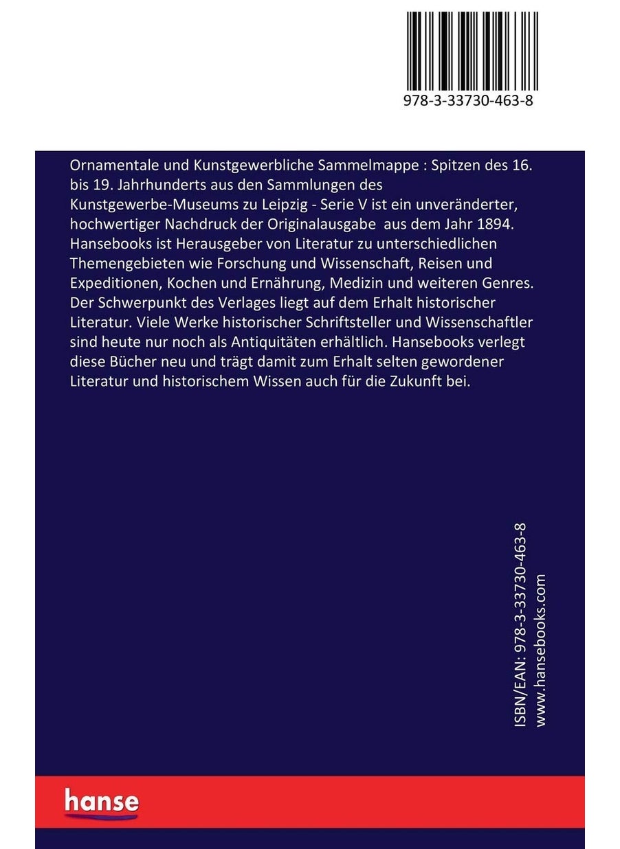 Ornamentale und Kunstgewerbliche Sammelmappe: Spitzen des 16. bis 19. Jahrhunderts aus den Sammlungen des Kunstgewerbe-Museums zu Leipzig:Serie V  - Image 2