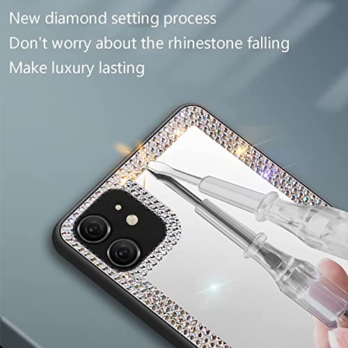 Cavdycidy iPhone 11 Diamond Mirror Case, Crystal Bling Acrylic Outdoor Makeup Case for Women, Girls Who Love Beauty - Image 5