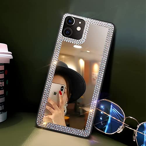 Cavdycidy iPhone 11 Diamond Mirror Case, Crystal Bling Acrylic Outdoor Makeup Case for Women, Girls Who Love Beauty - Image 4